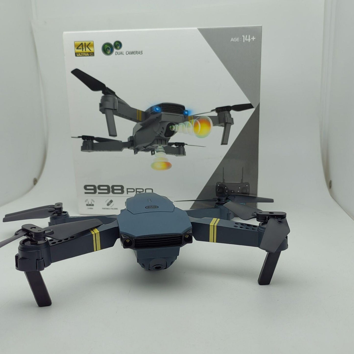 Drone Pro Max 4K HD – Cámara Inteligente con Seguimiento y Motor Brushless