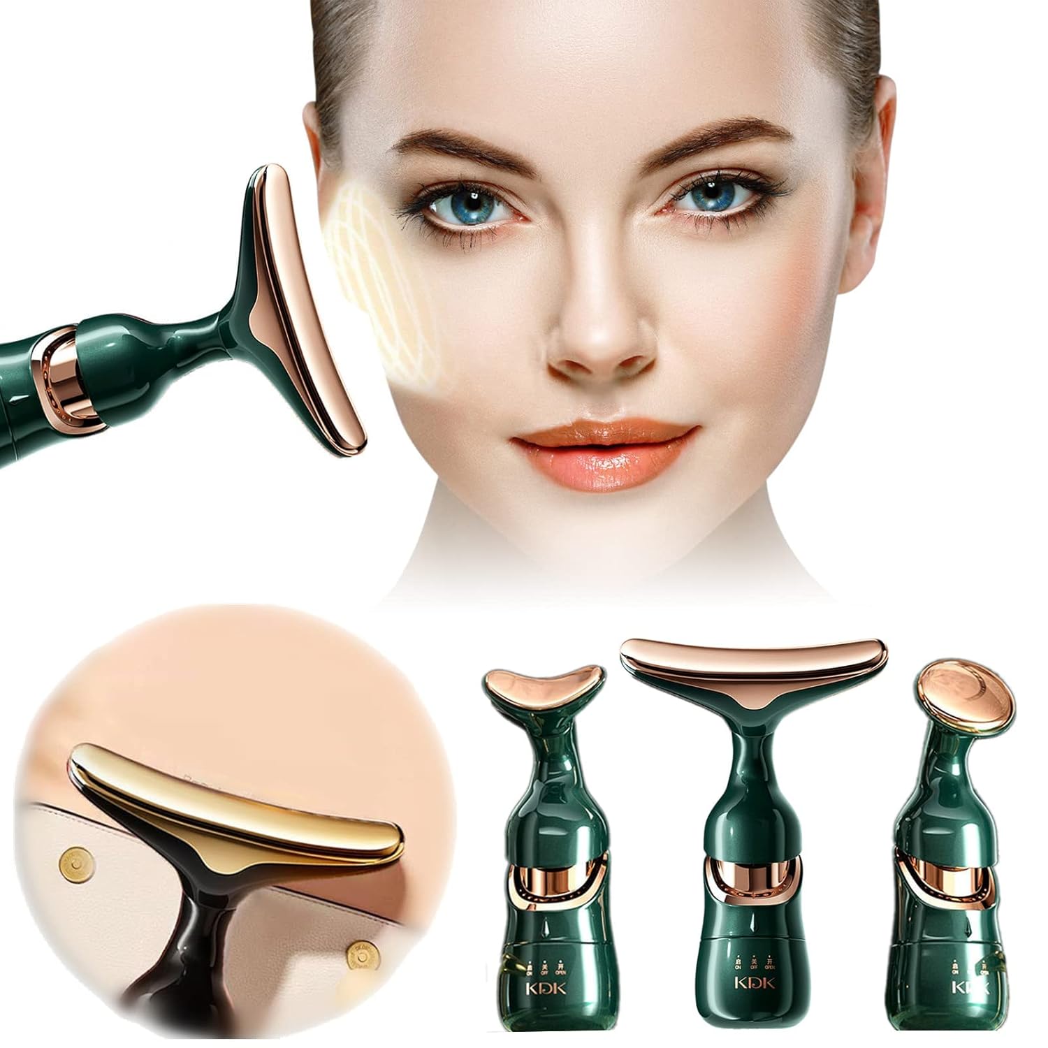 ✨ Masajeador Facial Eléctrico 3 en 1 Reafirmante y Rejuvenecedor ✨

Descubre una nueva forma de cuidar tu piel desde casa con nuestro masajeador facial eléctrico 3 en 1. Diseñado para complementar tu rutina de belleza diaria, combina masaje vibratorio y calor suave para ayudar a mejorar la apariencia de la piel, brindando una sensación relajante y revitalizante.